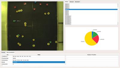 ARDebug: An Augmented Reality Tool for Analysing and Debugging Swarm Robotic Systems